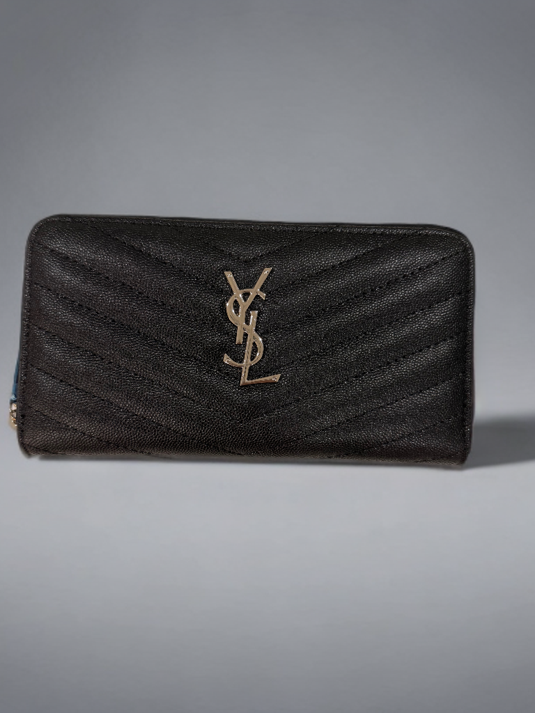 YSL wallet silver
